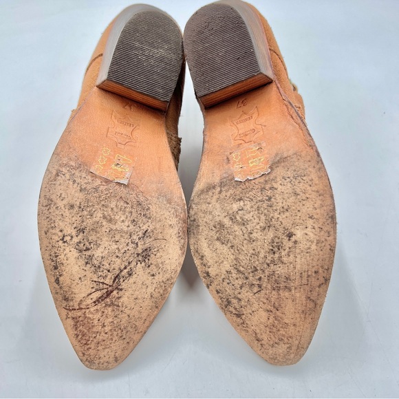Free People Venture Ankle Boot Suede Tan Bootie Size 37 - Picture 8 of 13